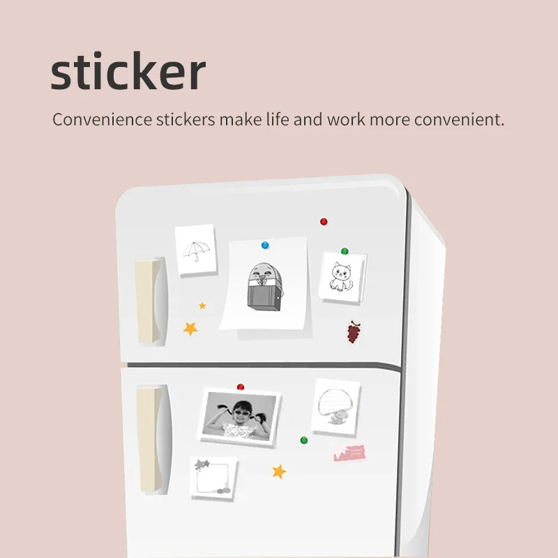 X6 Mini HD Printer Portable Sticker Label Printer Bluetooth Pocket Thermal Printer with Paper for Student Note Inkless Printing