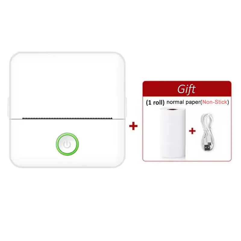 X6 Mini HD Printer Portable Sticker Label Printer Bluetooth Pocket Thermal Printer with Paper for Student Note Inkless Printing