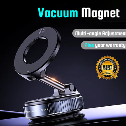 360° Rotable Strong Magnetic Phone Holder With An Adjustable Vacuum Perfect For Influencers (Universal Use)